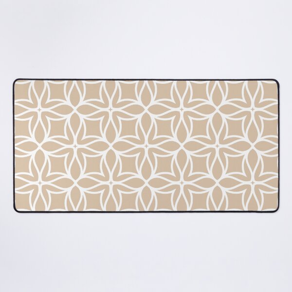Artikelvorschau, Brown and White Line Art Flower Petal Pattern Pairs DE 2022 Trending Color Cliff's View DEC720 entworfen und verkauft von ColorOfTheYears.