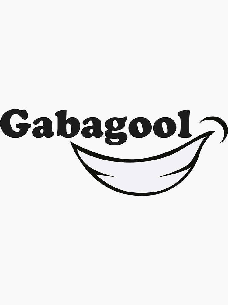 "GabaGool, simple design ( black edition )" Sticker for Sale by Black