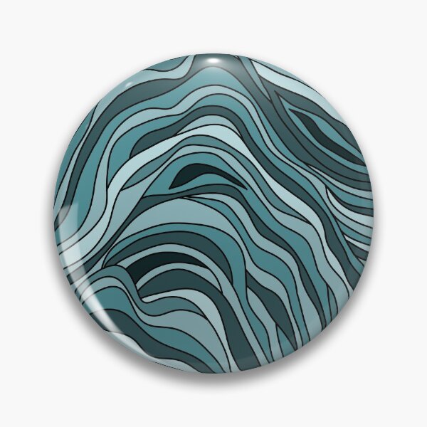 Item preview, Curvy Blues and Greens designed and sold by PeachyLitchi.