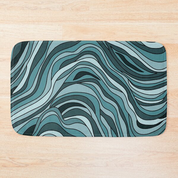 Item preview, Curvy Blues and Greens designed and sold by PeachyLitchi.
