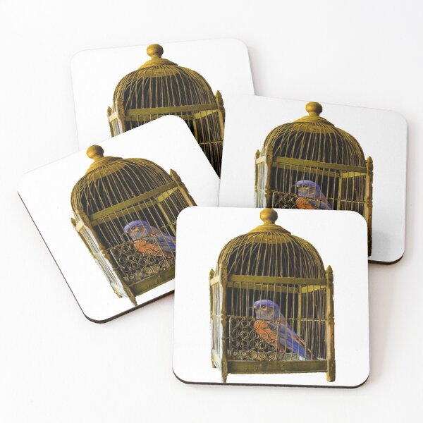 Item preview, BIRD IN A CAGE,Bird Animals, designed and sold by rentcreature.
