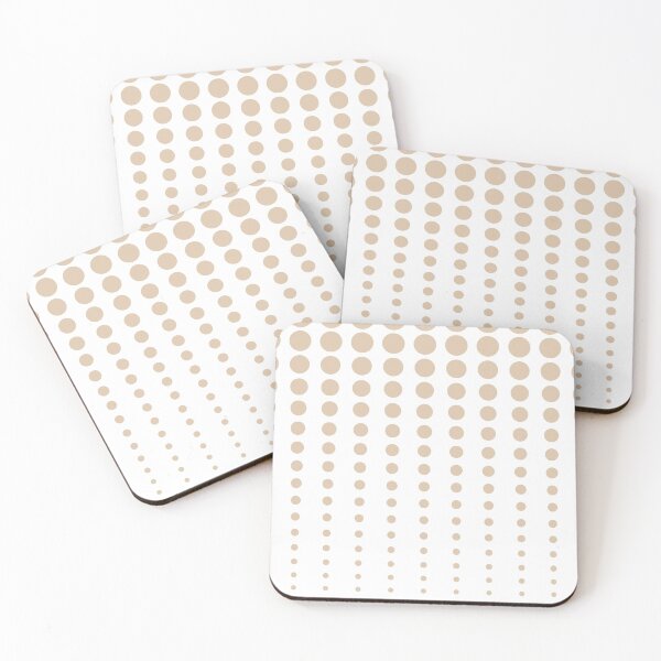 Item preview, Brown and White Reduced Polka Dots Pattern Pairs DE 2022 Trending Color Cliff's View DEC720 designed and sold by ColorOfTheYears.