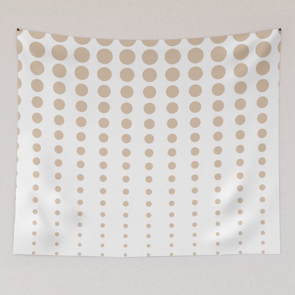 Aperçu de l'œuvre Brown and White Reduced Polka Dots Pattern Pairs DE 2022 Trending Color Cliff's View DEC720 créée et vendue par ColorOfTheYears.