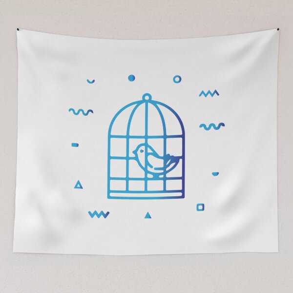 Item preview, Bird In A Cage. Bird Lover Birdwatcher Gift   designed and sold by rentcreature.