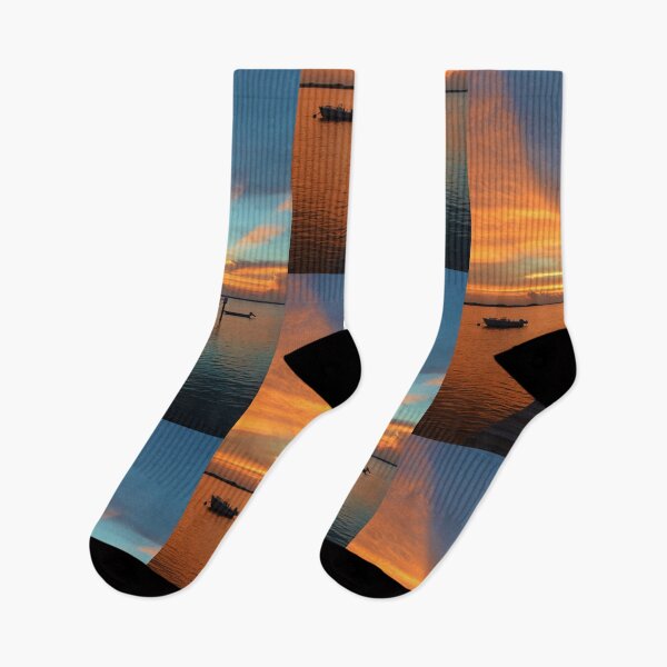 Item preview, Fire & Ice - Spectacular Colorful Sunset on the Bay designed and sold by BeachBumPics.