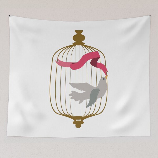 Item preview, Bird in a cage designed and sold by rentcreature.