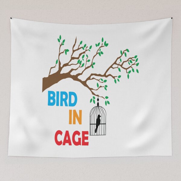 Item preview, Bird in cage   designed and sold by rentcreature.