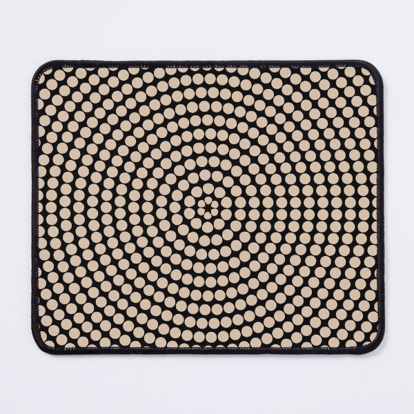 Artikelvorschau, Black and Brown Retro Circle Polka Dot Pattern Pairs DE 2022 Trending Color Cliff's View DEC720 entworfen und verkauft von ColorOfTheYears.