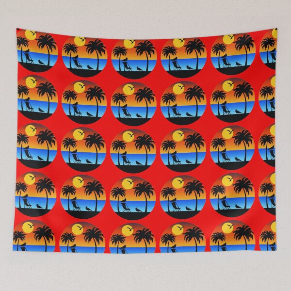 Item preview, Sunset Palm Beach Tropical days designed and sold by Alexandra Designer.