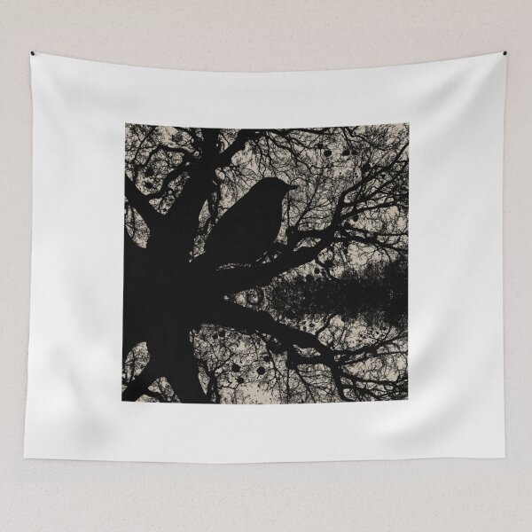 Item preview, Bird Shadow reflection black art-bird in a cage   designed and sold by rentcreature.