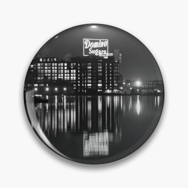 Item preview,  Sugar Glow B&W - The Domino Sugar Plant on the Inner Harbor in Baltimore, Maryland designed and sold by BeachBumPics.