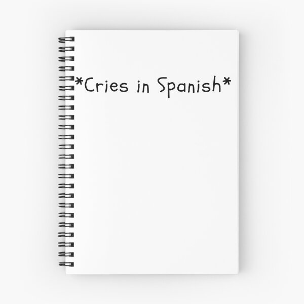 Item preview, Cries In Spanish - Funny Typography Design Gift Idea For Spanish People and Latins designed and sold by Prince - Bestseller ★★★★★.