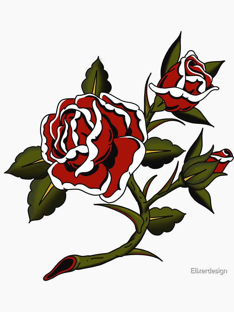 Traditional Rose Foot Tattoo – BOBBY ROTTEN