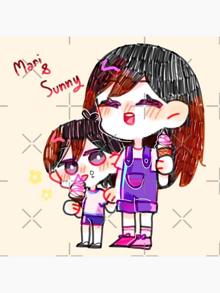 Omori Sunny, mari and something | Art Board Print