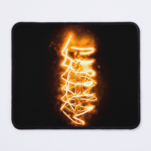 Item preview, The electrical orange filament of a light bulb in a photo designed and sold by Diana van Neck.
