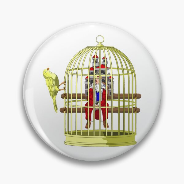 Item preview, CAGED KING - RULER IN A GOLDEN CAGE   designed and sold by rentcreature.