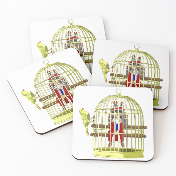 Item preview, CAGED KING - RULER IN A GOLDEN CAGE   designed and sold by rentcreature.