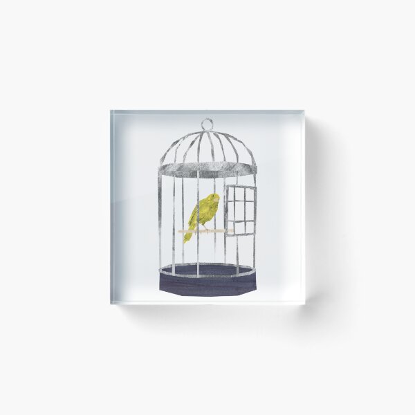 Item preview, Canary in a cage   designed and sold by rentcreature.