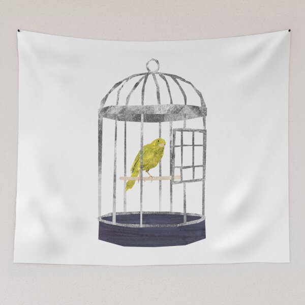Item preview, Canary in a cage   designed and sold by rentcreature.