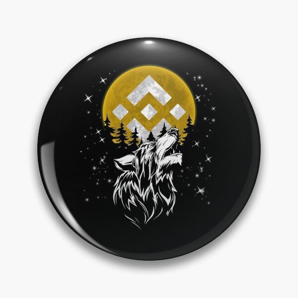 Item preview, Wolf Howling To The Moon Binance Coin BNB Blockchain Cryptocurrency designed and sold by Master Jay.