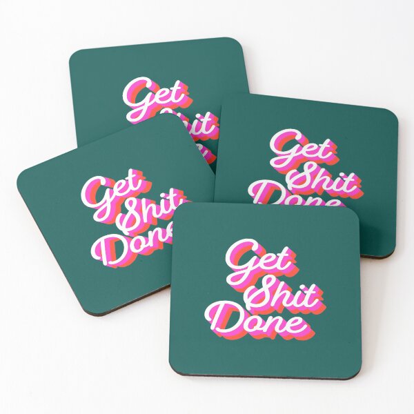 Item preview, Get Shit Done Retro Style designed and sold by cafelab.