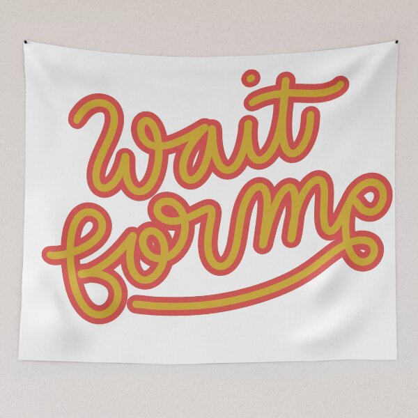 Item preview, Wait for me lettering designed and sold by givepineapple.