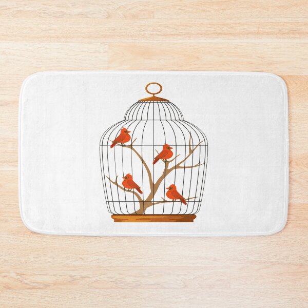 Item preview, Cute BIRD IN A CAGE, Bird Animals     designed and sold by rentcreature.