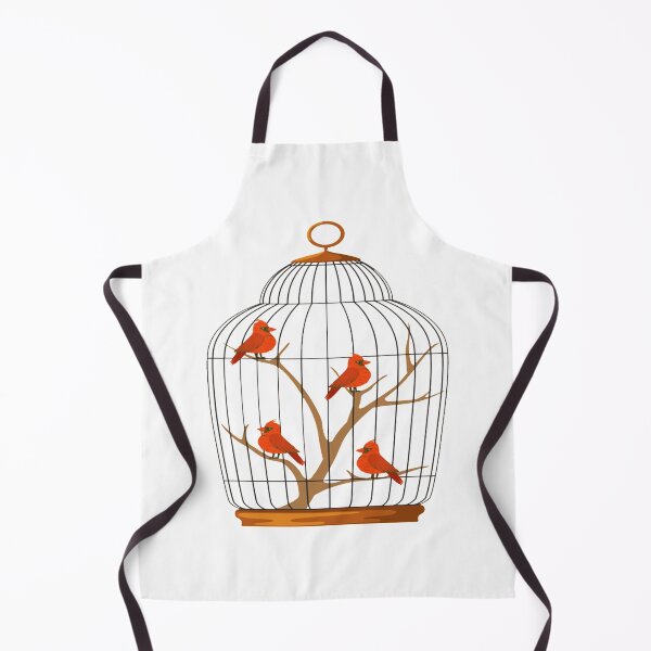Item preview, Cute BIRD IN A CAGE, Bird Animals     designed and sold by rentcreature.
