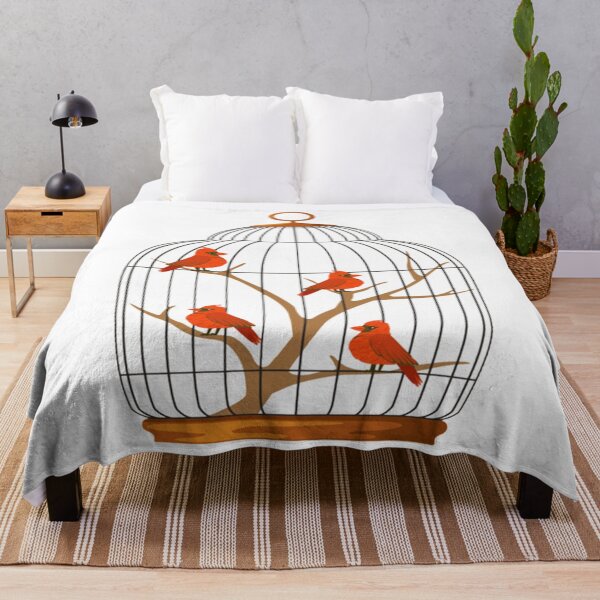 Item preview, Cute BIRD IN A CAGE, Bird Animals     designed and sold by rentcreature.