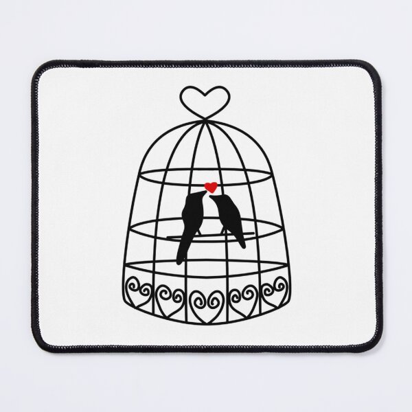 Item preview, Cute Black Birds In A Cage Relaxed Fit designed and sold by rentcreature.