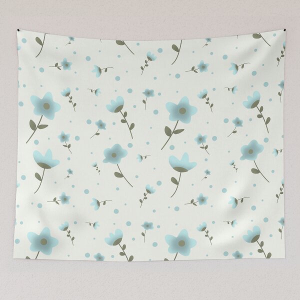 Item preview, Blue Flower Seamless Pattern designed and sold by DareDaily.