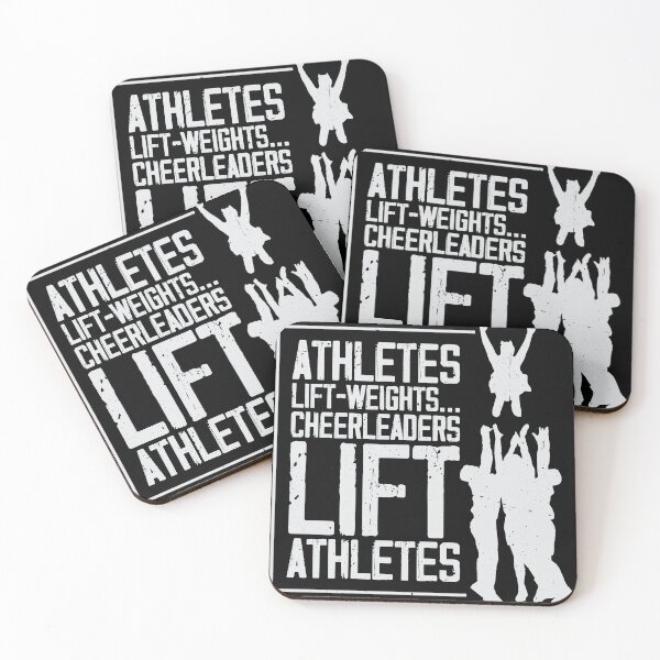 Item preview, Athlethes lift weights - cheerleaders lift athletes designed and sold by Arneeeeee.