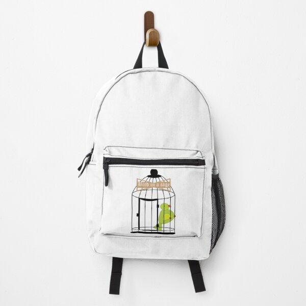 Item preview, Green bird in a cage designed and sold by rentcreature.