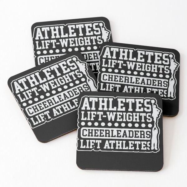 Item preview, Athlethes lift weights - cheerleaders lift athletes designed and sold by Arneeeeee.
