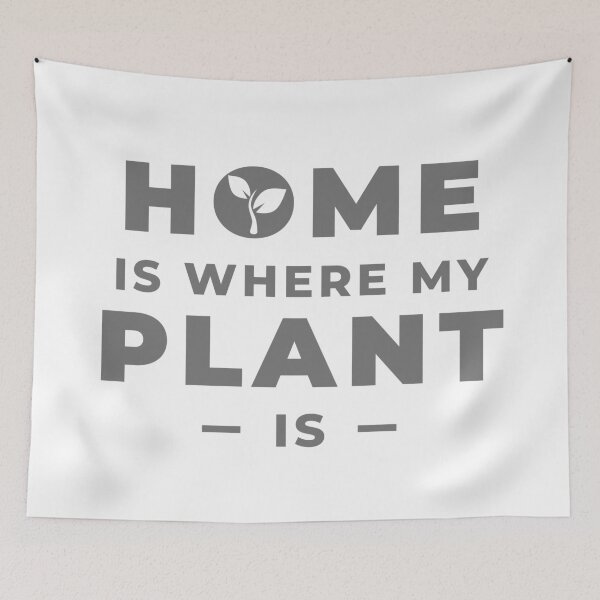 Item preview, Home is Where My Plant - Is - designed and sold by MonterraOnline.