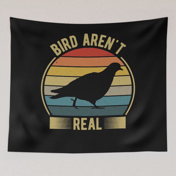 Item preview, Bi.rds Aren't R.eal - Vintage Retro Bi.rd designed and sold by RichardWallac.