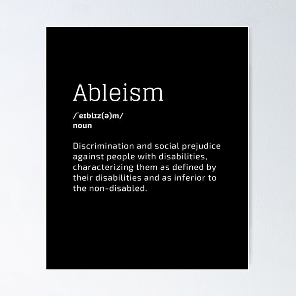 Item preview, Ableism: discrimination people with disabilities designed and sold by DisabiliTees.