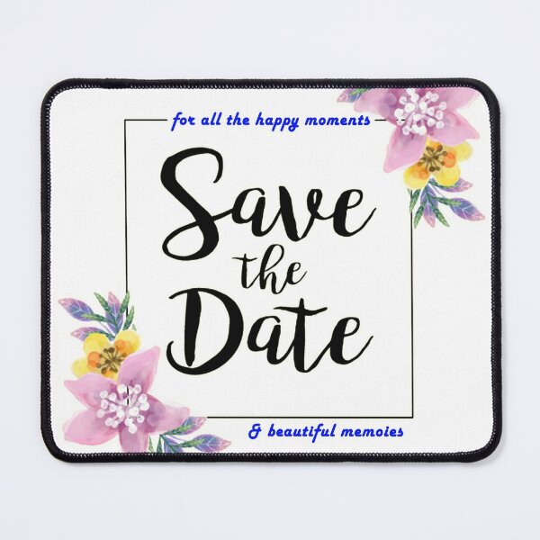 Item preview, save the date designed and sold by Shimaa El-Mansy.