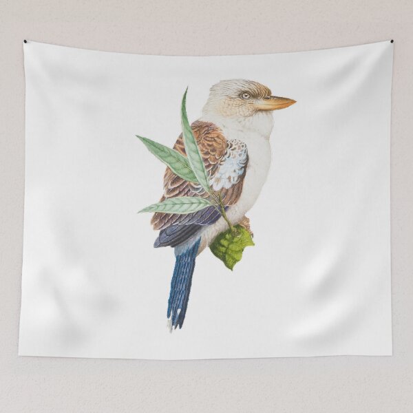 Item preview, Kookaburra,tail,bird,gray,branch,Laughing Kookaburra is a beige bird found in forests  T-Shir designed and sold by rentcreature.
