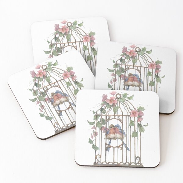 Item preview, Lovebirds in a cage, Lovebirds   designed and sold by rentcreature.