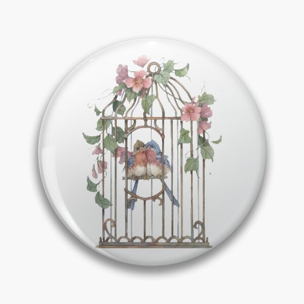 Item preview, Lovebirds in a cage, Lovebirds   designed and sold by rentcreature.