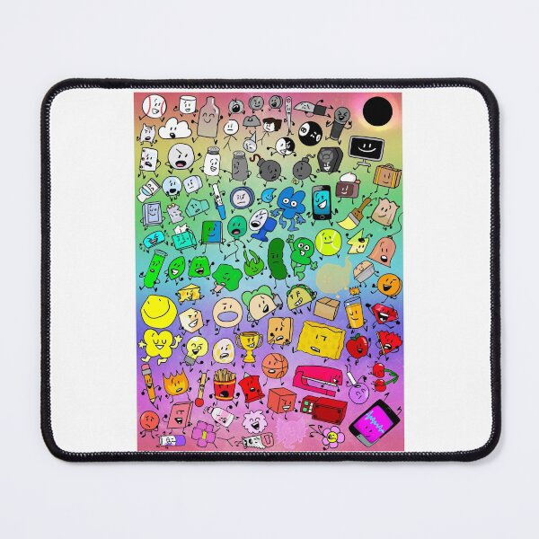 Item preview, BFDI Inanimate Insanity All Characters (Rainbow) designed and sold by MsBonnieArt.