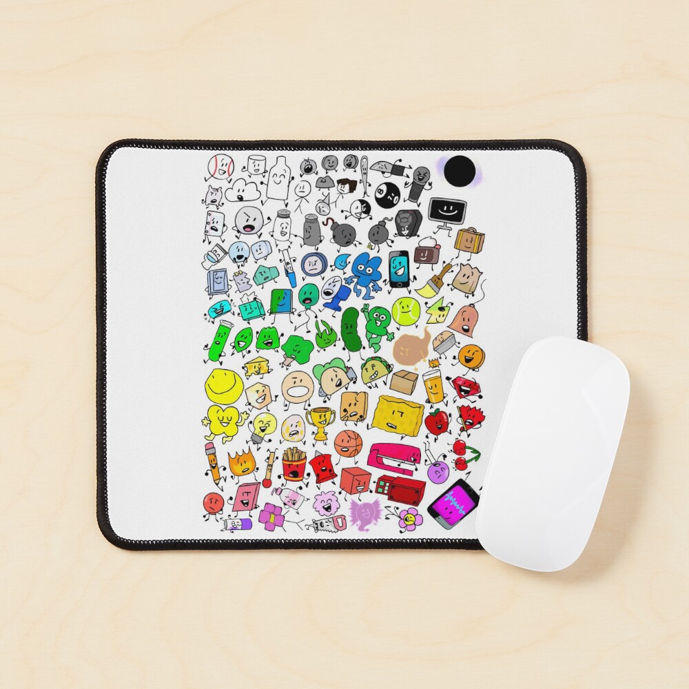 BFDI Inanimate Insanity All Characters (Transparent) Sticker