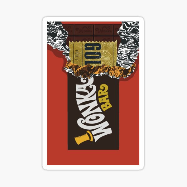 Willy Wonka x Pennywise Mashup Golden Ticket Sticker -  Portugal