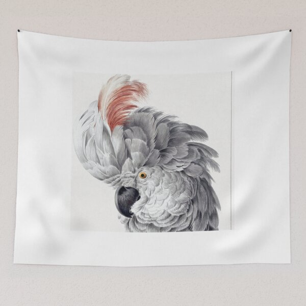 Item preview, parrot bird black _amp_ white   designed and sold by rentcreature.