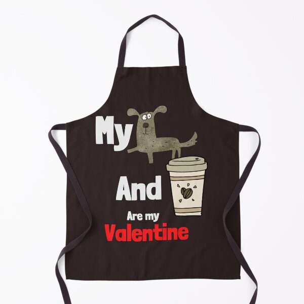 Item preview, my dog and coffee are my valentine  designed and sold by ghadirjo.