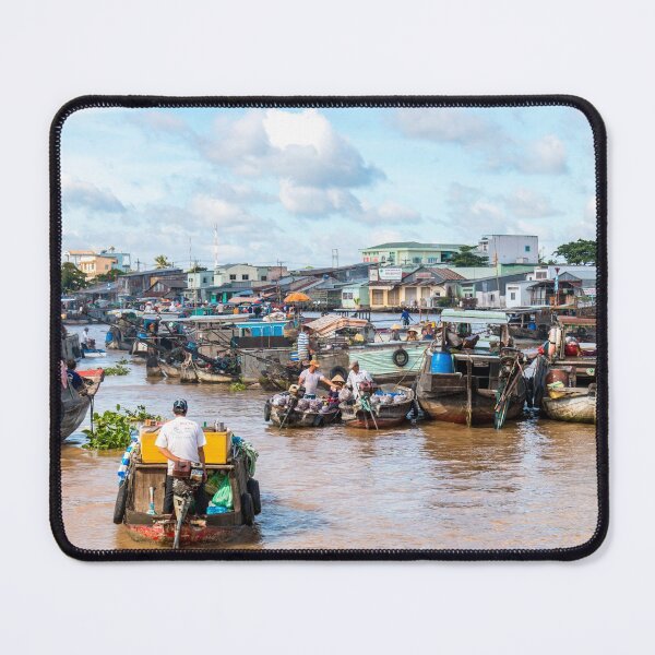 Item preview, Market day mekong river vietnam designed and sold by Martin Berry Photography.