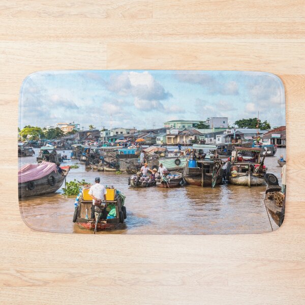 Item preview, Market day mekong river vietnam designed and sold by Martin Berry Photography.