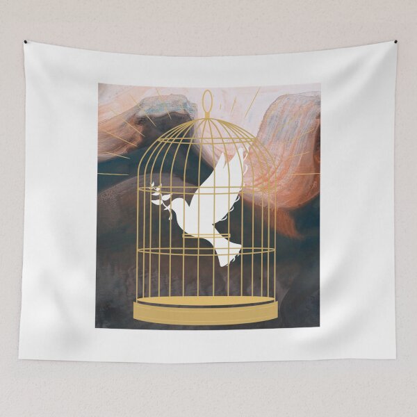 Item preview, White Bird in a Golden Cage   designed and sold by rentcreature.
