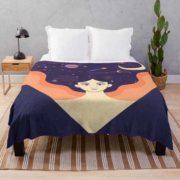Item preview, Woman of planets, world,sky, the galaxy, moon, Gemini, Taurus, Sagittarius  designed and sold by RashidaHanaart.